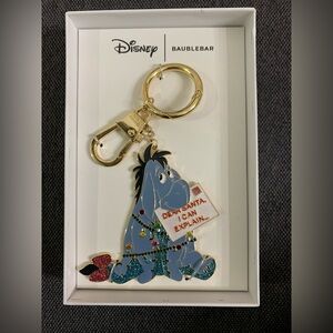Disney x BaubleBar Christmas Eeyore Keychain Charm-HTF!! BRAND NEW!